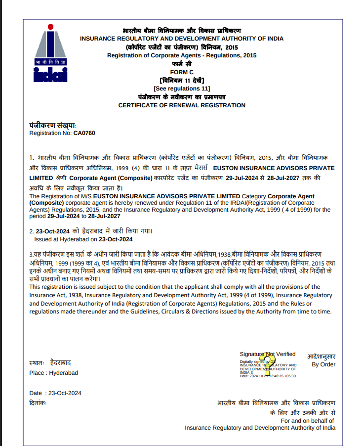 IRDA Direct Broker Registration